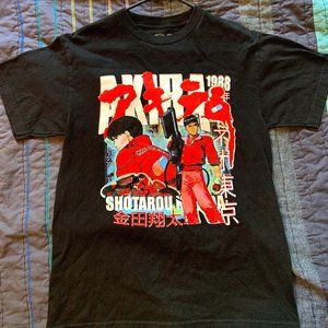 Vintage Style Black Akira Graphic Tee